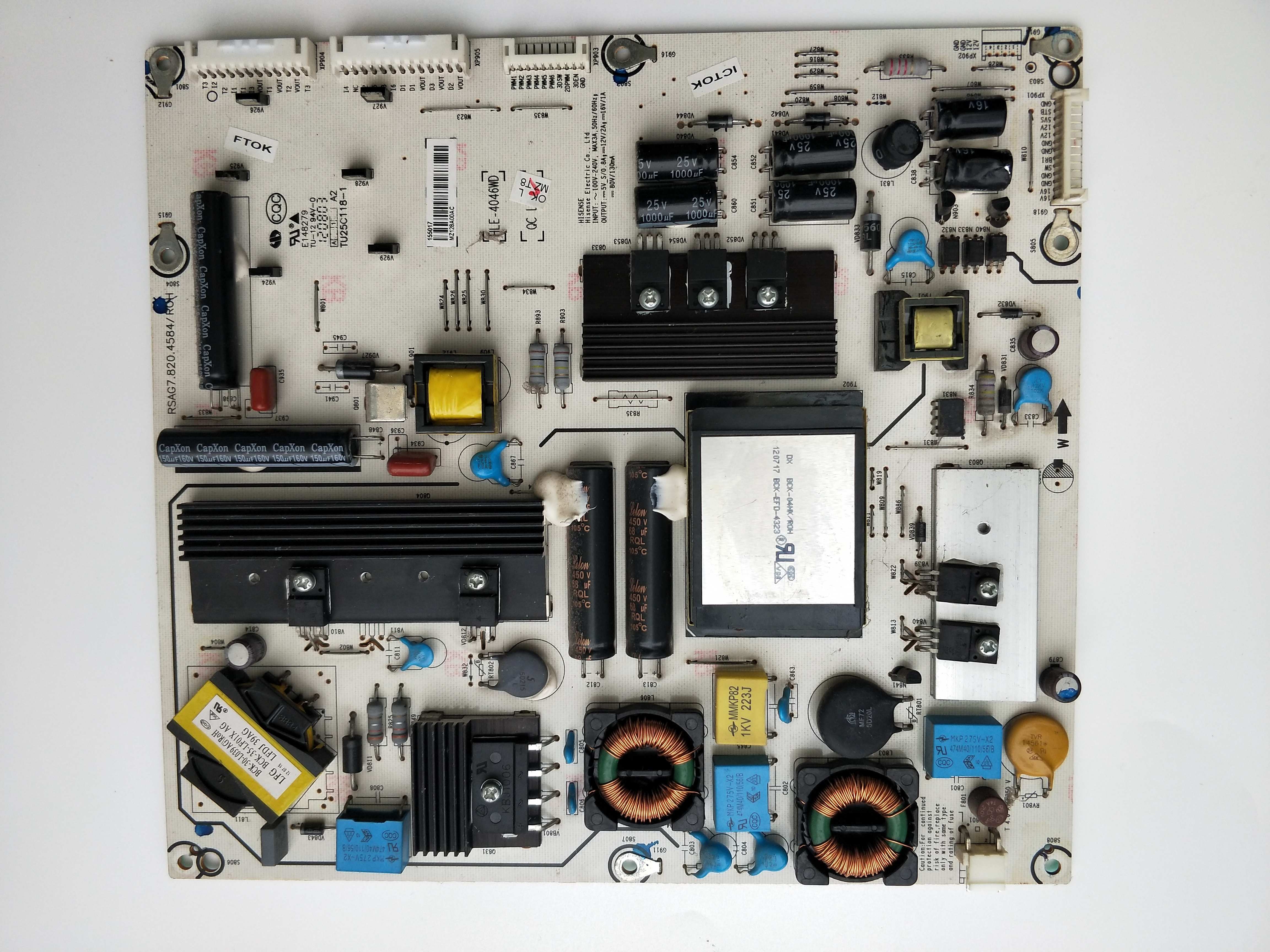 海信LED42K310X3D 42K316X3D 42K320X3D电源板 RSAG7.820.4584