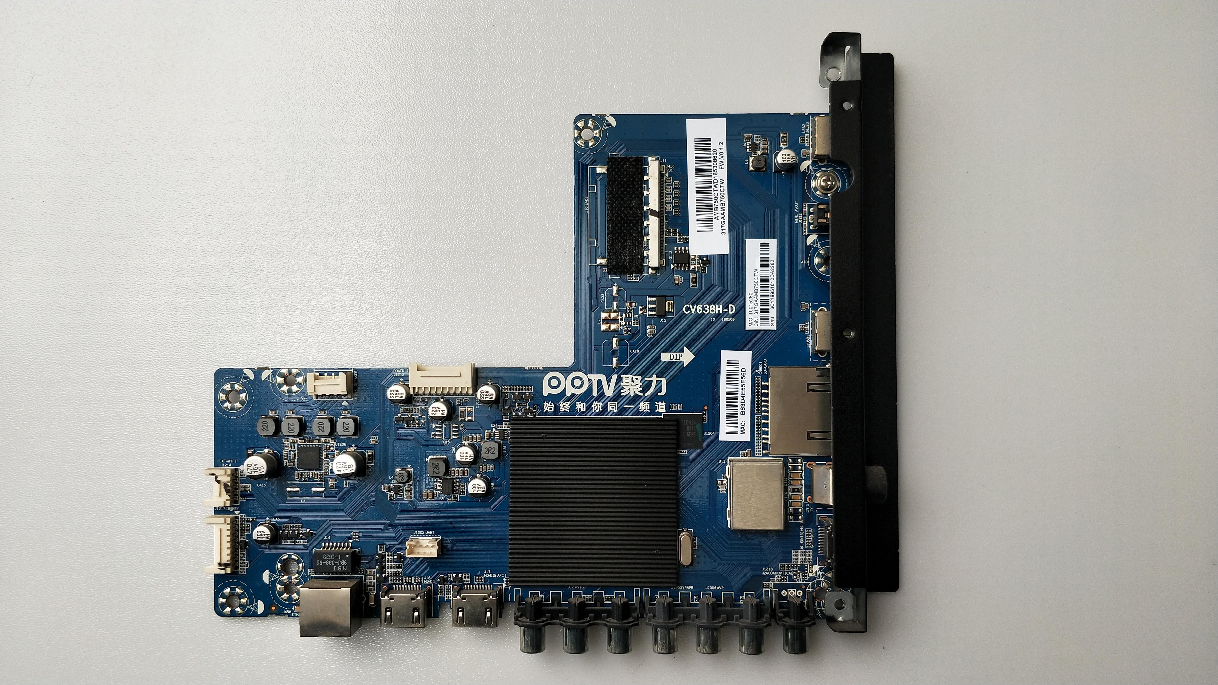 PPTV PPTV-55P1S 主板 CV638H-D 配屏 TPT550U1-QVN05.U