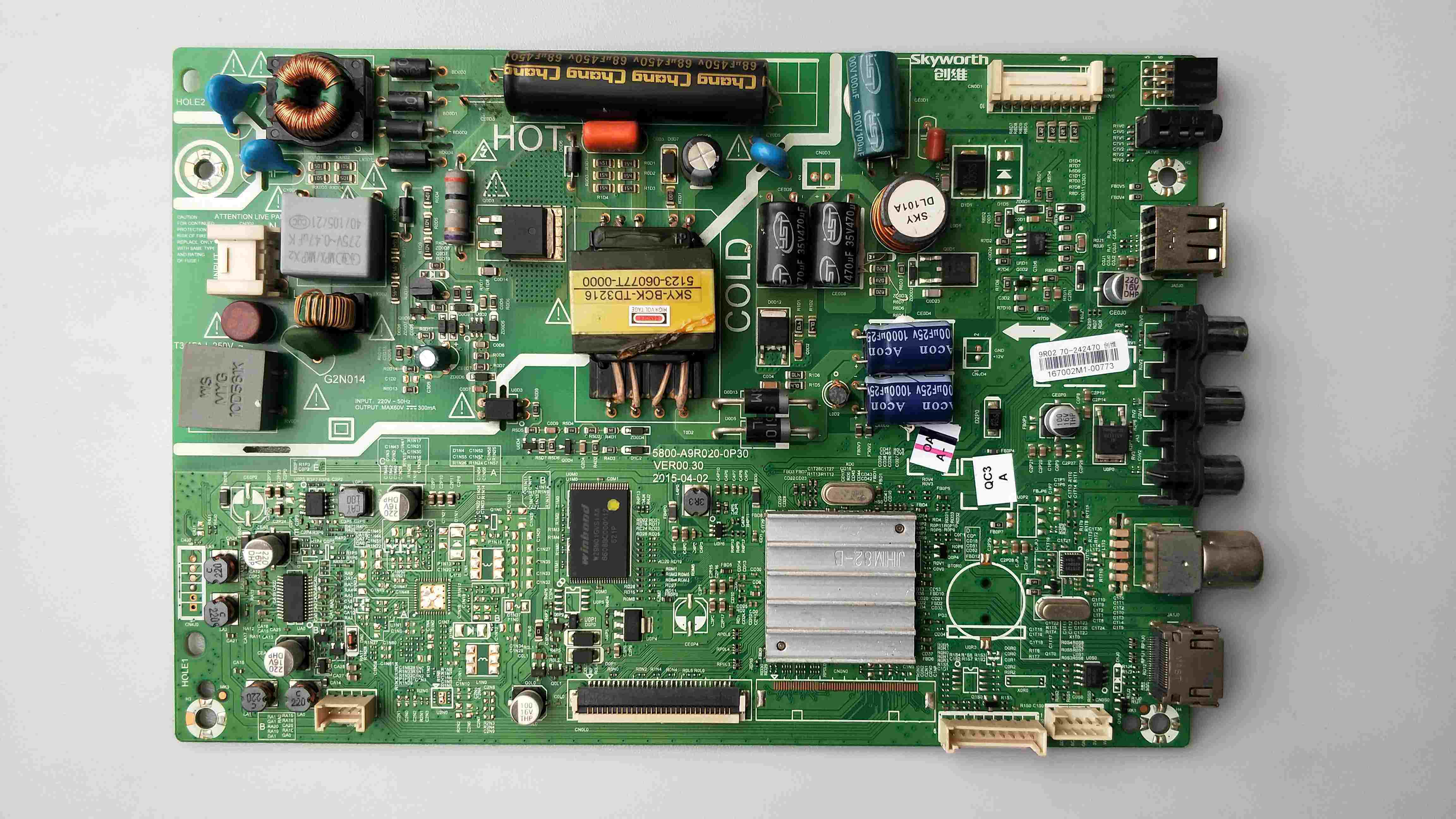 创维32e361s 32x3主板 5800-a9r020-0p30 屏 sdl320hy(cd0-810)