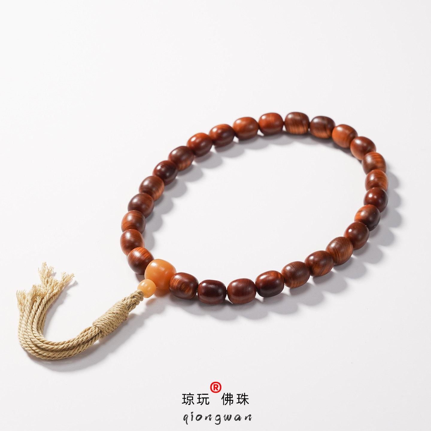 文玩天然崖柏枣珠手持手把件陈化老料精品太行山念珠佛珠高密度