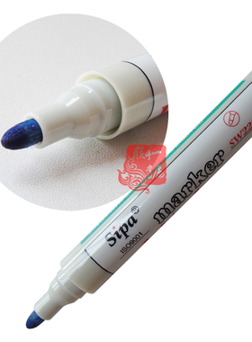 正品sipa中柏SW-228白板笔圆形单头颜色鲜明擦得干净无痕迹黑蓝红