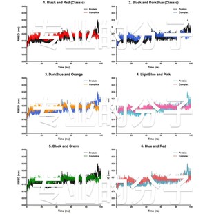 分子动力学模拟自由能计算氢键分析RMSD等等 突变蛋白模拟