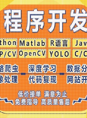 python代做编程matlab代码帮跑通深度学习机器R语言yolo算法覆现