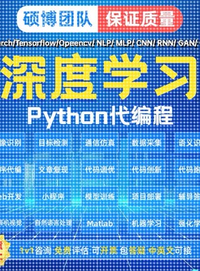 Python代编深度学习代码指导C++程序代编图像处理Matlab代码帮做