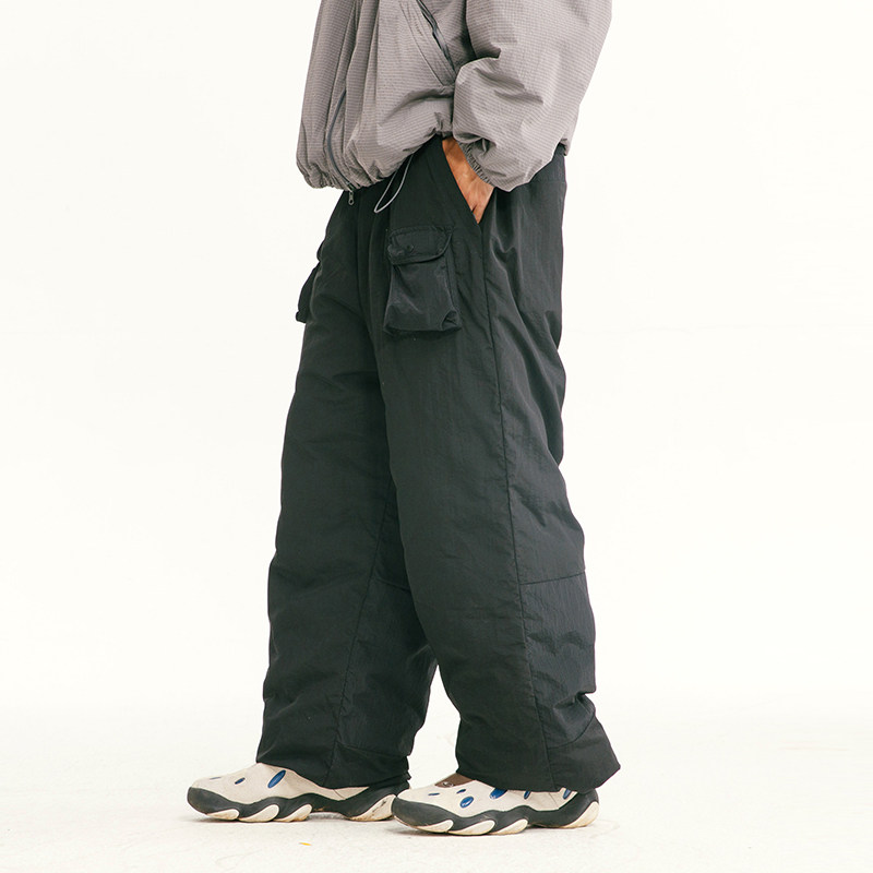 【雪线行者】秋冬情侣超宽松新国标90白鸭绒工装户外羽绒裤C3376,男装,羽绒裤,淘宝优惠券,粉丝福利购,淘宝优惠卷