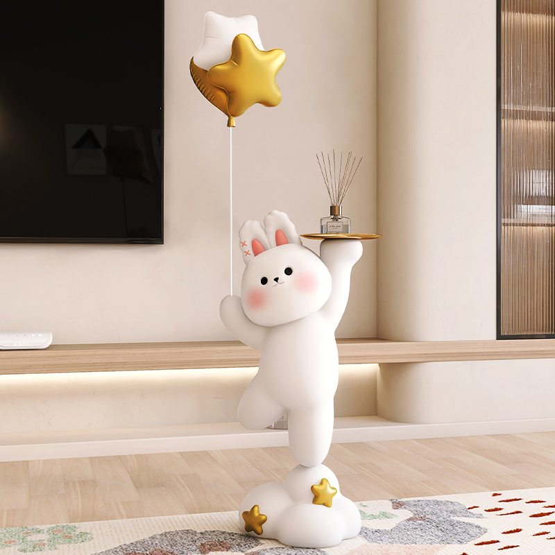 兔子落地灯摆件客厅新婚结婚礼物