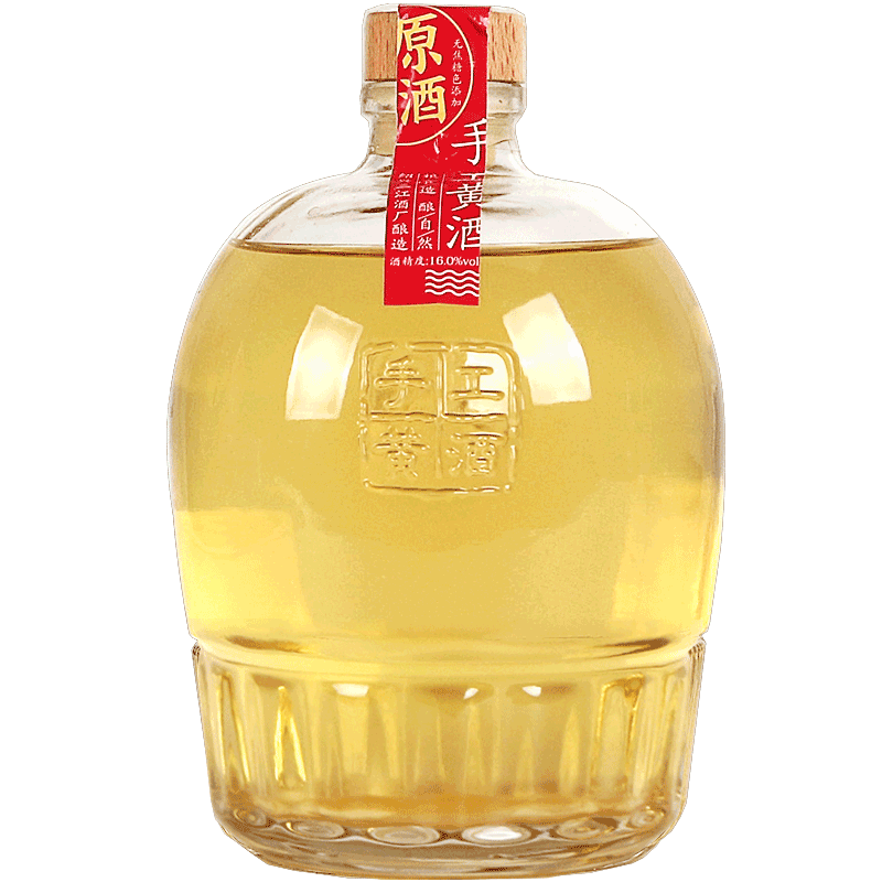 绍兴特产黄酒老闸手工本色原酒750ml瓶装无焦糖色半干花雕加饭酒