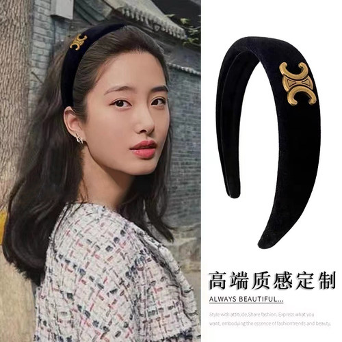 朵尚发箍法式高颅顶丝绒轻奢头饰
