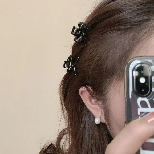 公主头小抓夹合金蝴蝶结夹子头饰