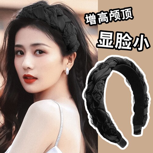 朵尚发箍网纱日韩麻花发卡头箍