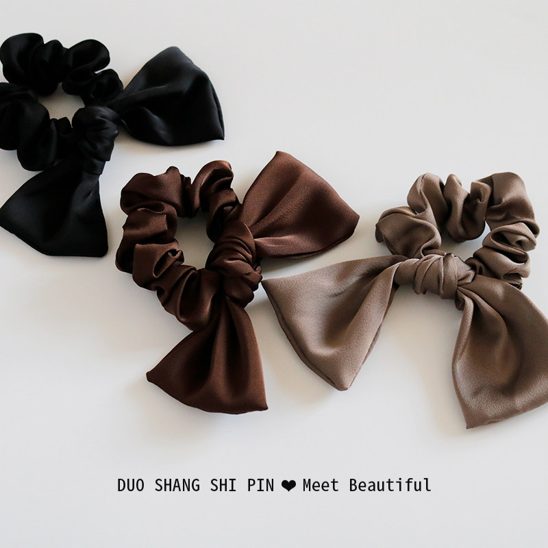 缎面蝴蝶结飘带大肠发圈丸子头发饰发带女绑发绳扎马尾头绳头饰女,饰品/流行首饰/时尚饰品新,发饰,淘宝优惠券,粉丝福利购,淘宝优惠卷