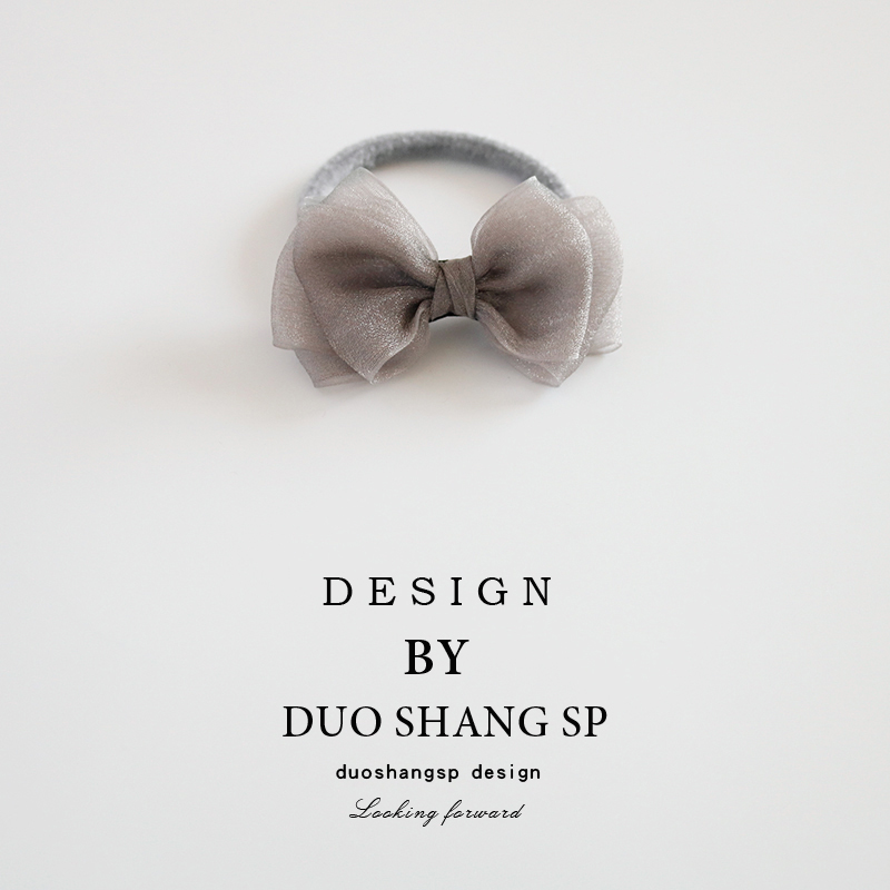 欧根纱蝴蝶结头绳韩国橡皮筋少女