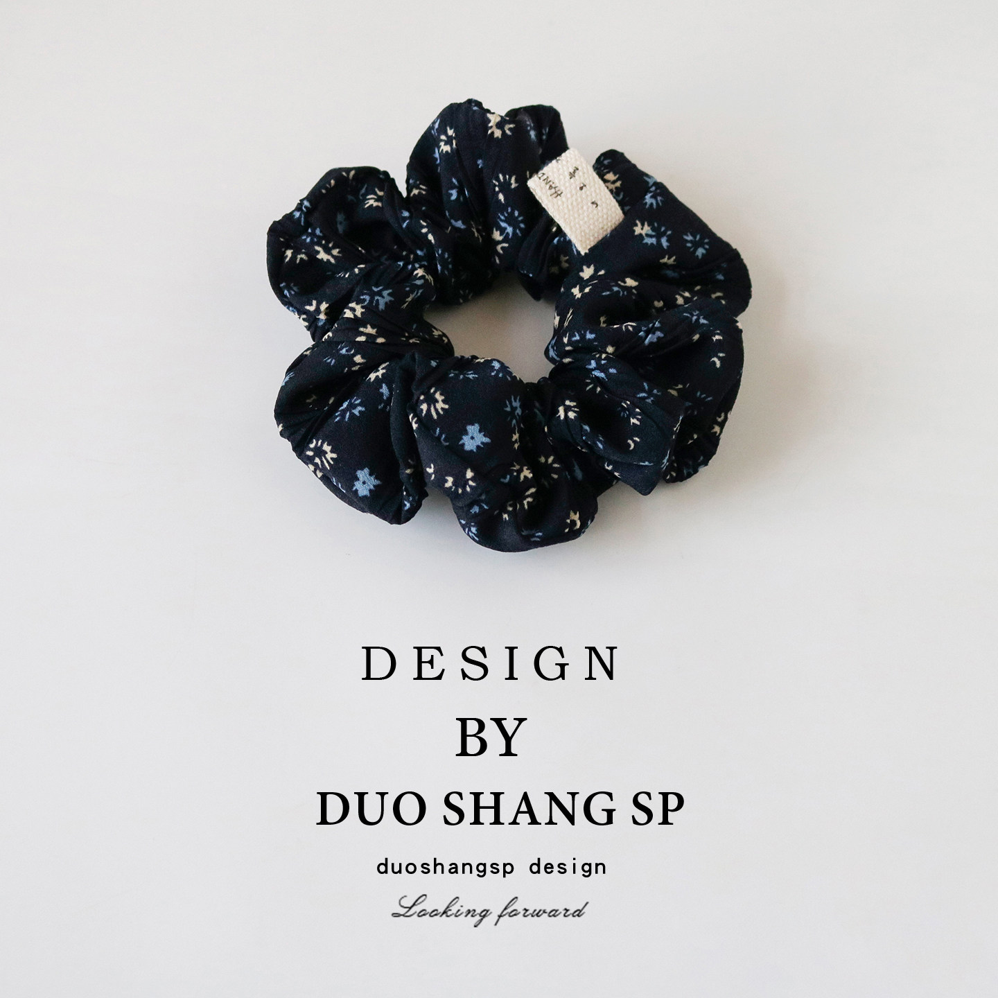 法式复古兰花大肠发圈女藏蓝头绳洋气木耳边头花博主同款洋气发绳,饰品/流行首饰/时尚饰品新,发饰,淘宝优惠券,粉丝福利购,淘宝优惠卷