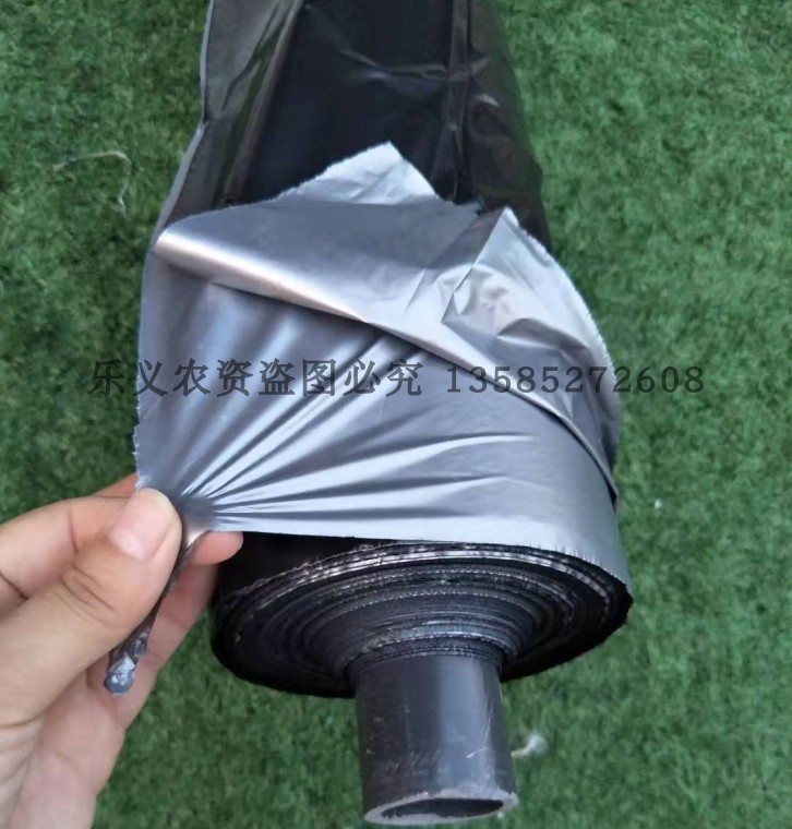 银黑双色膜反光膜农用黑地膜银黑膜除草膜 种植膜 塑料薄膜膜加厚