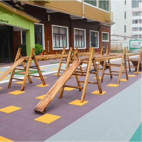 幼儿园户外木制攀爬架儿童木质滑梯组合玩具感统训练器材实木定制图片