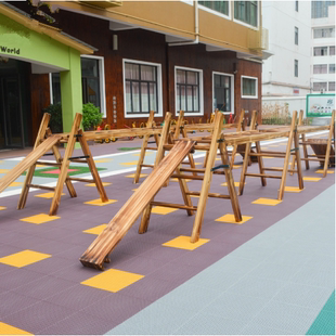 幼儿园户外木制攀爬架儿童木质滑梯组合玩具感统训练器材实木定制