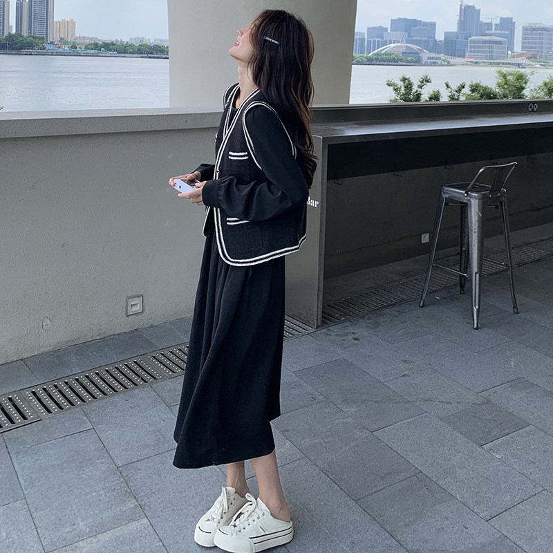 25春新款现货！两件套连衣裙马甲P110K148连衣裙P105K138,女装套装/套裙,浙宝257