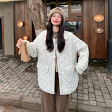 现货！保暖菱格棉服小个子宽松257-58335-P175K258，女装棉衣/棉服，浙宝257