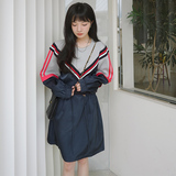 【！现货！】撞色设计感拼接休闲连衣裙P120K178，女装连衣裙，浙宝257