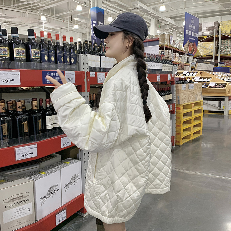 现货足！菱格棉服！小个子宽松版257-58370-P185K268，女装棉衣/棉服，浙宝257