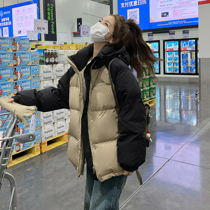 现货1好卖款！拼接撞色棉衣版型好oversize257-58311-P175K268,女装棉衣/棉服,浙宝257