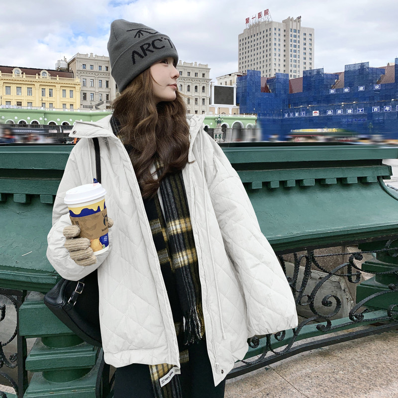 现货足！绗线格子高克重棉服257-58372-P195K278，女装棉衣/棉服，浙宝257