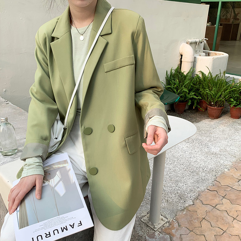 2022春款新不起球主推西装款宽松oversized西装外套P115K168,女装西装,浙宝257