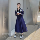 【新款现货】数据好！拼接撞色收腰运动风连衣裙P125K178，女装连衣裙，浙宝257