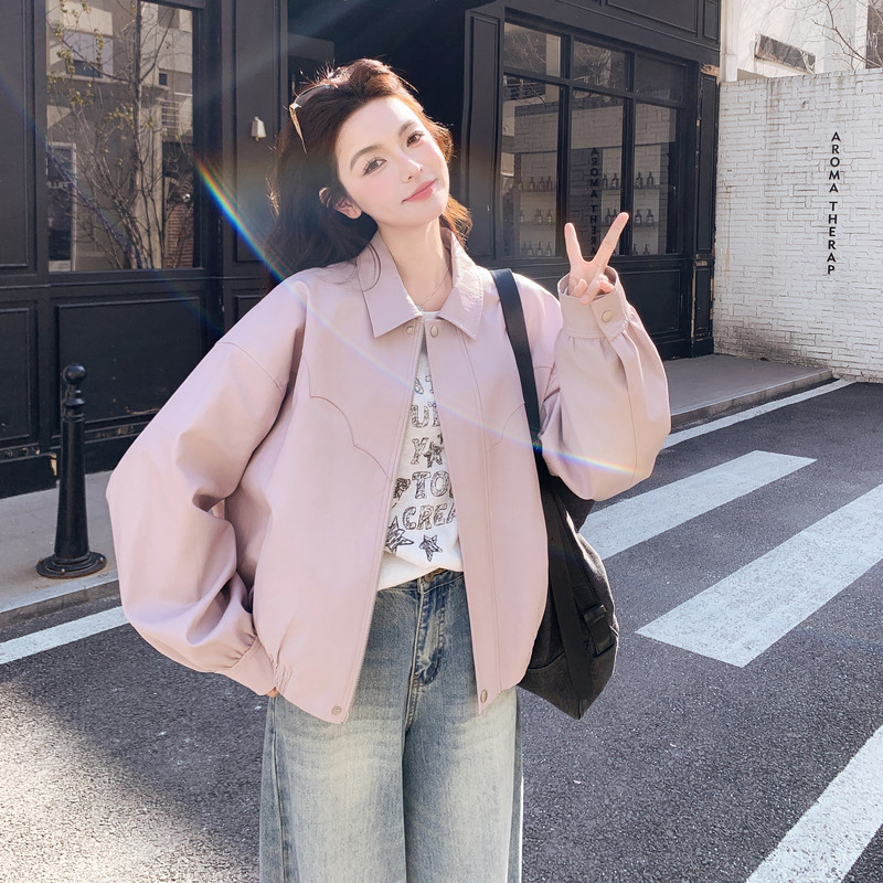 26新款！已出大货！小个子蛋白皮外套257-58543-P175K288，女装短外套，浙宝257