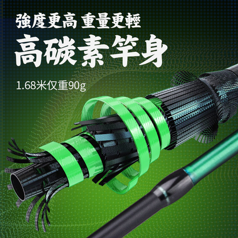 池刃ul微物路亚竿超软杆套装马口竿白条溪流碳素水滴轮纺车轮全套