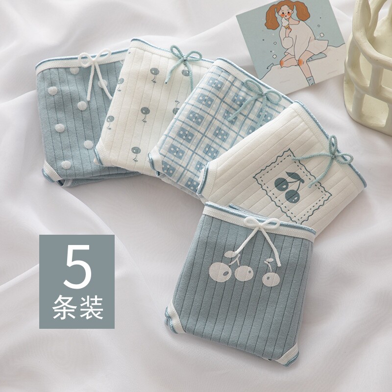 女童7女孩8发育期9少女10初中学生11-12岁13内裤100%纯棉档三角裤