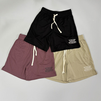 男运动休闲五分裤速干透气运动裤