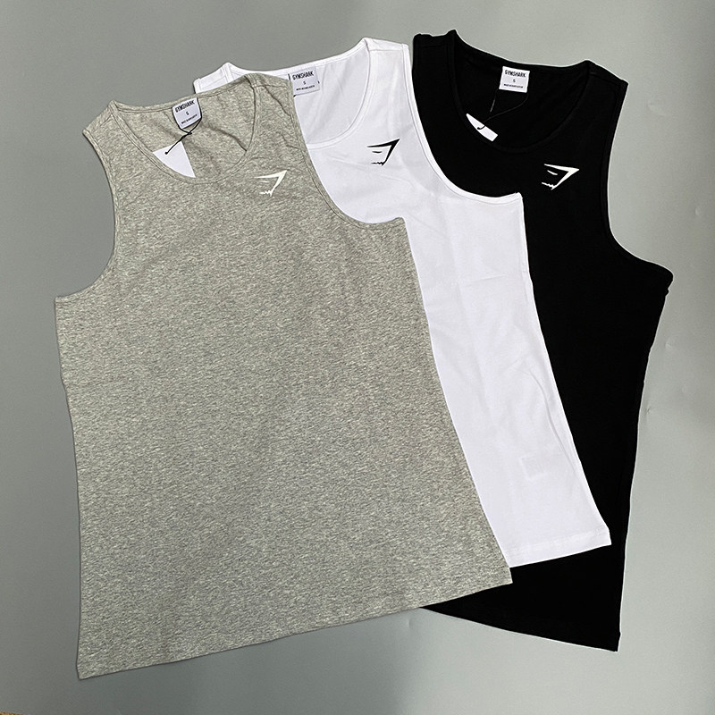 健身背心男棉质修身critical坎肩圆领无袖上衣夏季透气弹力训练t