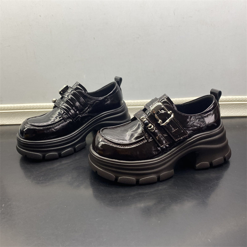 工厂断码处理春季新款真皮女鞋圆头套脚粗跟高跟英伦风深口女单鞋,女鞋,深口单鞋,淘宝优惠券,粉丝福利购,淘宝优惠卷