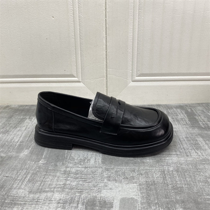 低跟英伦乐福鞋工厂断码处理春季新款真皮女鞋圆头套脚黑色女单鞋,女鞋,乐福鞋（豆豆鞋）,淘宝优惠券,粉丝福利购,淘宝优惠卷