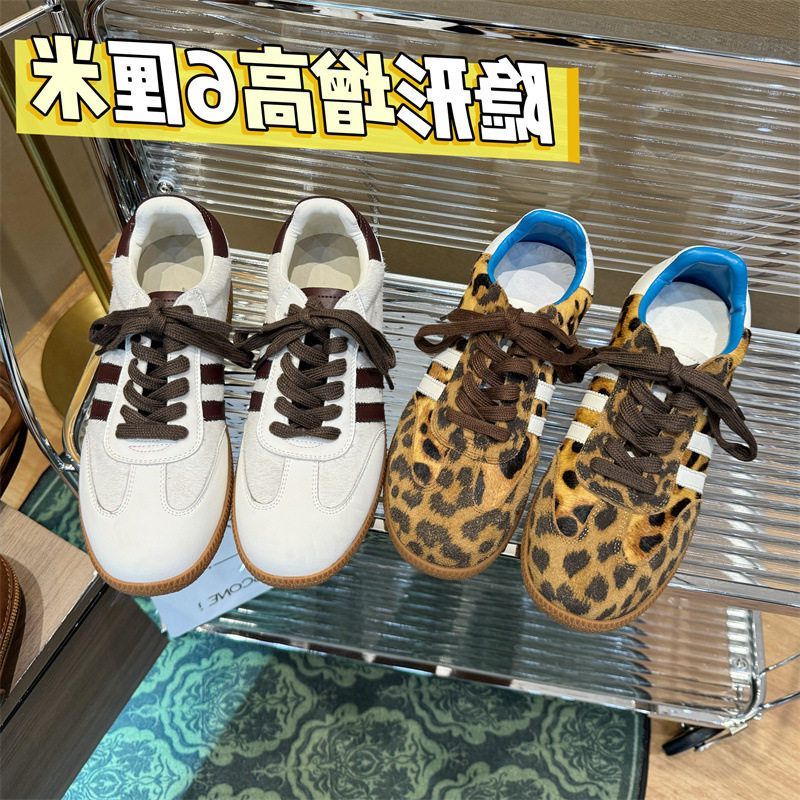 【内增高6厘米】早秋真皮女小个子时尚个性轻便透气德训鞋010368