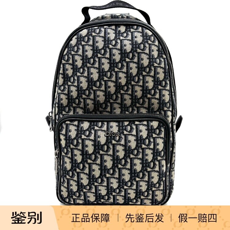 DIOR迪奥 Rider 老花刺绣Oblique提花面料胸包 99新 21263717