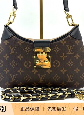 LV路易威登Twinny新款牛角包女款棕色芯片款成色99新22622737