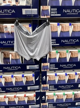26新品Costco现货NAUTICA诺帝卡男士平角内裤4条装夏季短裤莫代尔