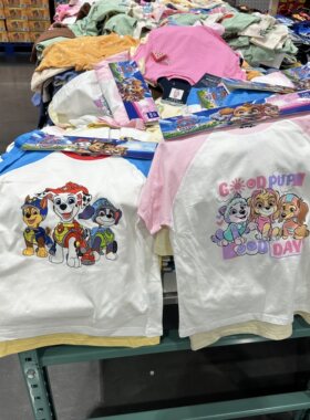 26新品苏州COSTCO代汪汪队儿童短袖套装可爱卡通男女插肩袖拼接