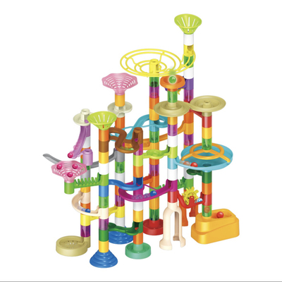 巴黎Jadore循环弹珠滚珠轨道画板大颗粒积木拼装认知益智礼物山姆