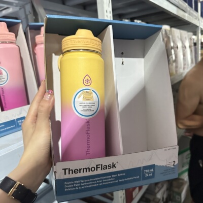 清仓Costco开市客Thermoflask不锈钢保温杯保冷直饮吸管杯高颜值