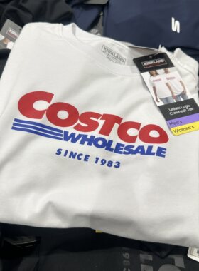 断码 捡漏苏州开市客logo网红爆款短袖T恤COSTCO印花男女同款