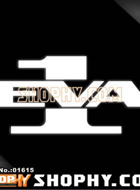 汽车踏板车贴纸反光贴01615EVA1号机标志新世纪福音战士