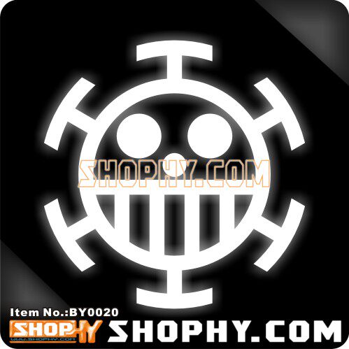 自行车死飞山地贴纸反光贴by0020海贼王特拉法尔加罗