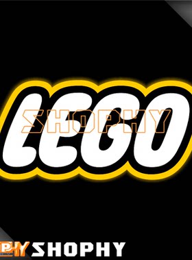 乐高积木玩具LOGO装饰个性七彩镭射金属色反光荧光摩托汽车贴纸