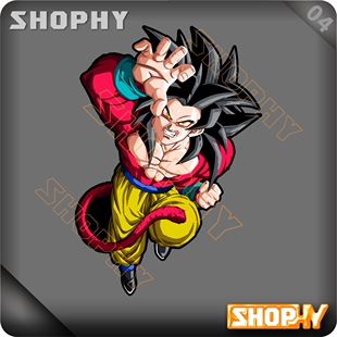 P0023 04汽车贴纸卡通可爱动漫周边七龙珠孙悟空