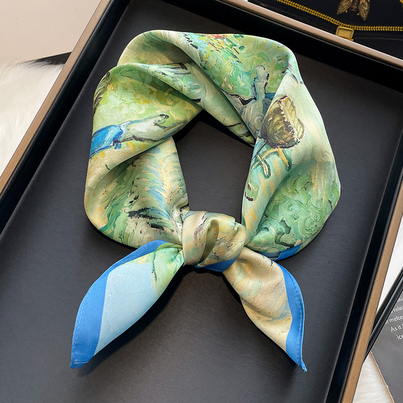 53CM法式油画发带丝巾小方巾