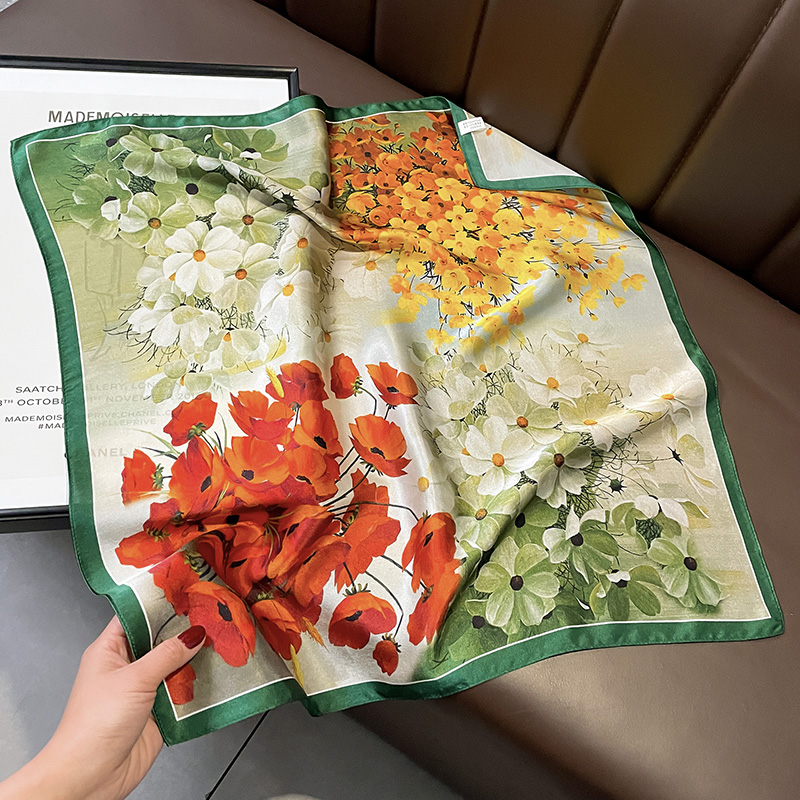 53CM桑蚕丝发带丝巾小方巾