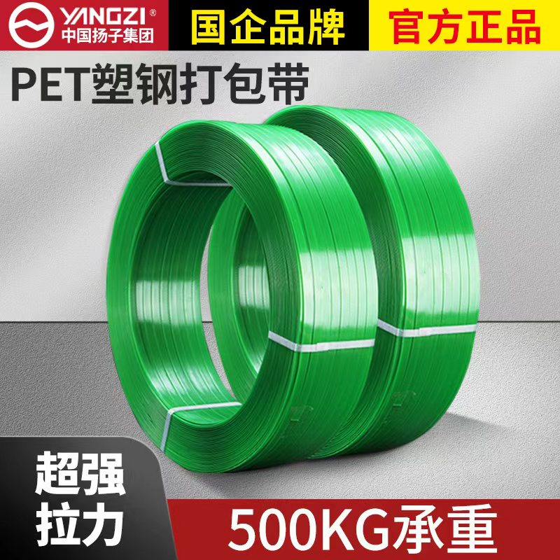 扬子PET塑钢带1608绿色捆绑带图片
